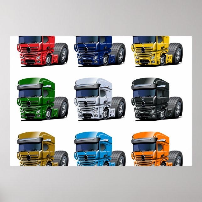 Affiche Camion de dessin (Devant)