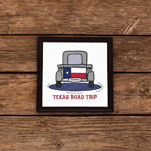 Affiche Camion de Texas Road Trip State