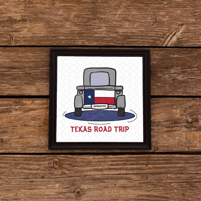 Affiche Camion de Texas Road Trip State (Créateur téléchargé)