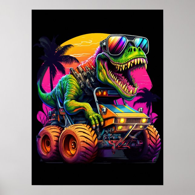 Affiche Camion Dino Monster (Devant)