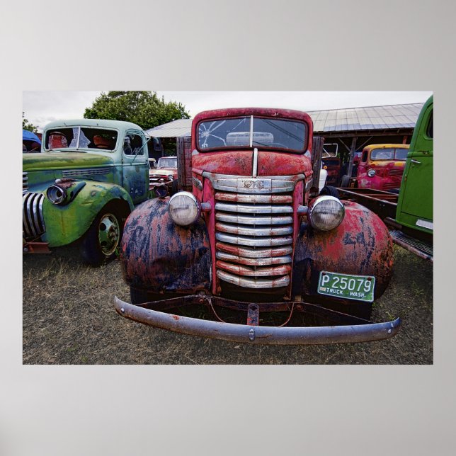 Affiche CAMION GMC ERA 40s (Devant)