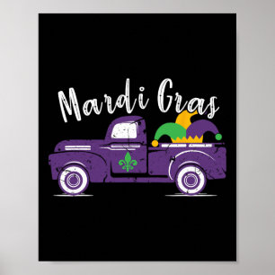 Affiche Camion Mardi Gras - Amusant cadeau Mardi Gras