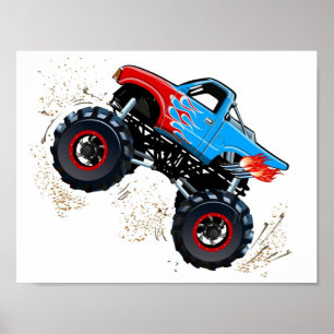 Affiche Camion Monster de dessin