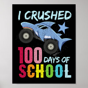 Affiche Camion Monster De Requin 100 Jours De Vêtements Sc
