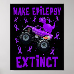 Affiche Camion Monstre Dinosaure Pour Faire Épilepsie Épil