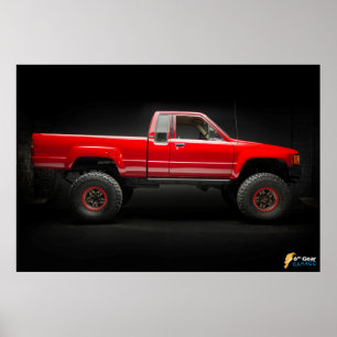 Affiche Camion pick-up 1985 de Toyota 4x4