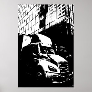 Affiche Camion Poid Lourd Posterisé à Montréal Canada
