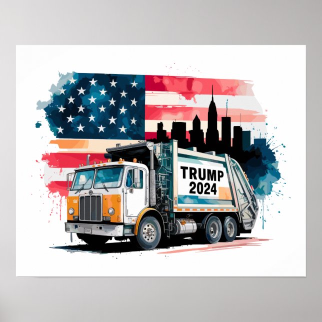 Affiche Camion-poubelle pour Trump (Devant)