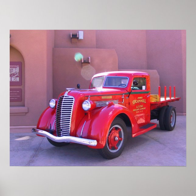Affiche Camion Red Oldtimer (Devant)