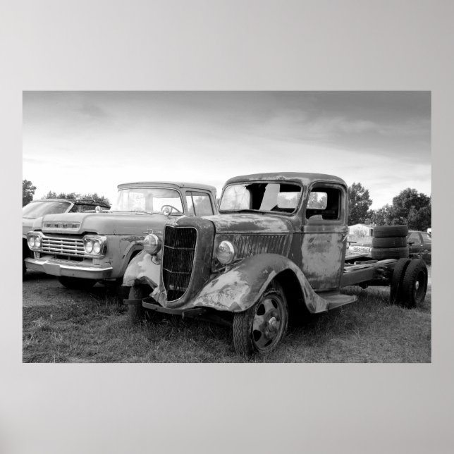 Affiche Camions vintages (Devant)