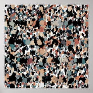 Affiche Camo Abstrait en mosaïque