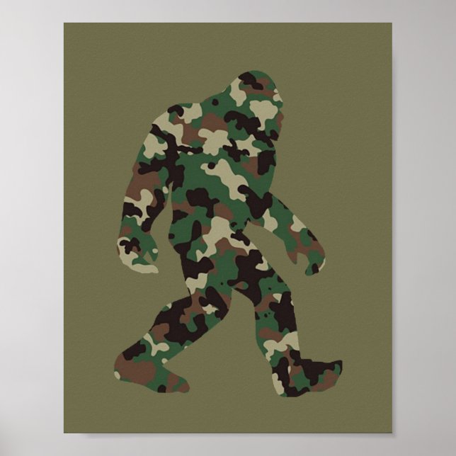 Affiche Camo Bigfoot Sasquatch (Devant)