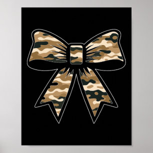 Affiche Camo Coquette Bow Chasse au canard Chasse au canar