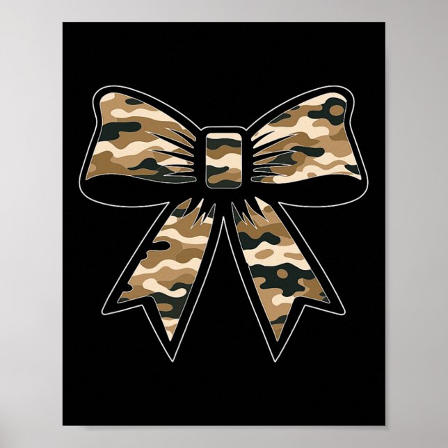 Affiche Camo Coquette Bow Chasse au canard Chasse au canar (Devant)