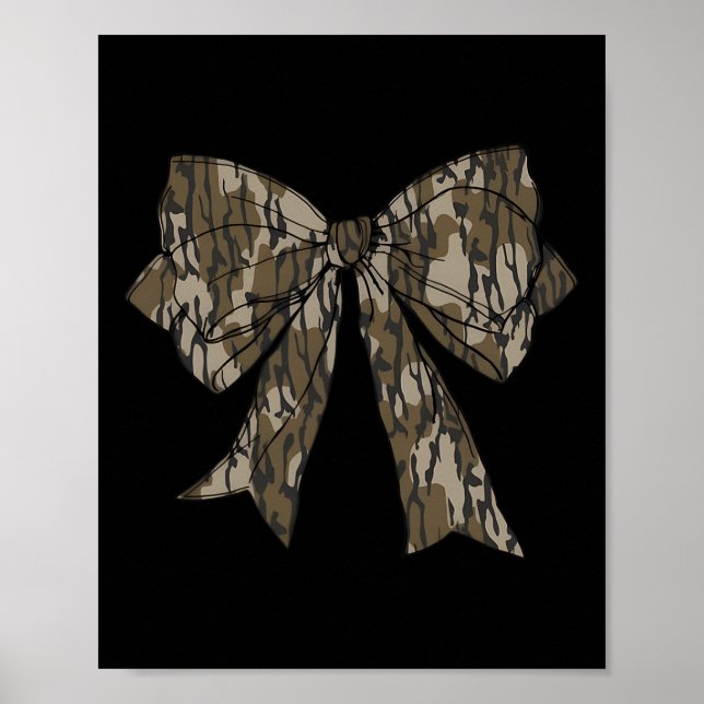 Affiche Camo Coquette Bow Chasse au canard Filles Enfants  (Devant)