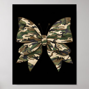Affiche Camo Coquette Bow Chasse au canard Filles Femmes B