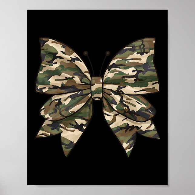Affiche Camo Coquette Bow Chasse au canard Filles Femmes B (Devant)
