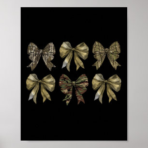 Affiche Camo Coquette Bow Chasse au canard filles garçons