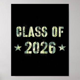 Affiche Camo Diplômé Futur Cl De 2026 9e Année