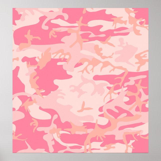 Affiche Camo rose - Camo féminin (Devant)