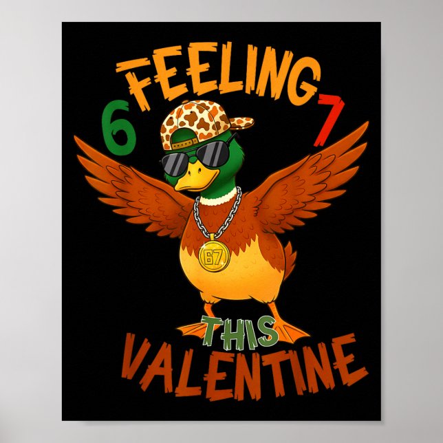 Affiche Camo Six Seven Bruh Saint-Valentin 67 Chasse au ca (Devant)