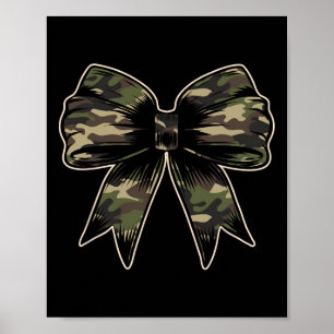 Affiche Camouflage Camo Bow Camo Coquette Chasse aux bow F