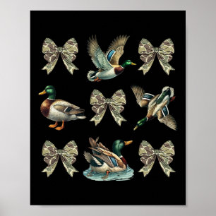 Affiche Camouflage Camo Camo Bow Chasse au canard de Malla