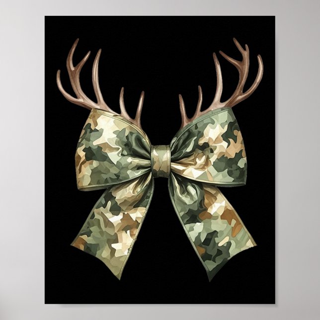 Affiche Camouflage Camo Coquette Chasse aux Cerfs Chasse W (Devant)