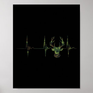 Affiche Camouflage Cerfs Antlers Chasse Cartouches Ecg