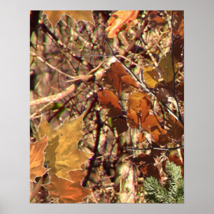 Affiche Camouflage de la forêt de chasseurs Personnaliser