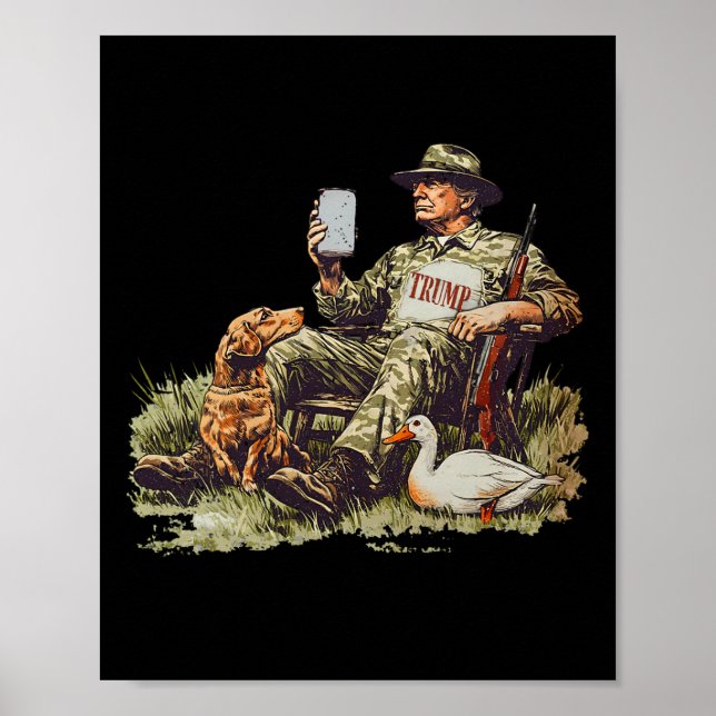 Affiche Camouflage de Trump de chasse Saison de chasse de  (Devant)