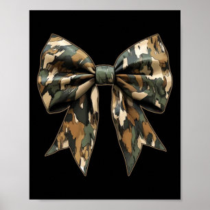 Affiche Camouflage Girls Camo Bow Camo Coquette Bow Huntin