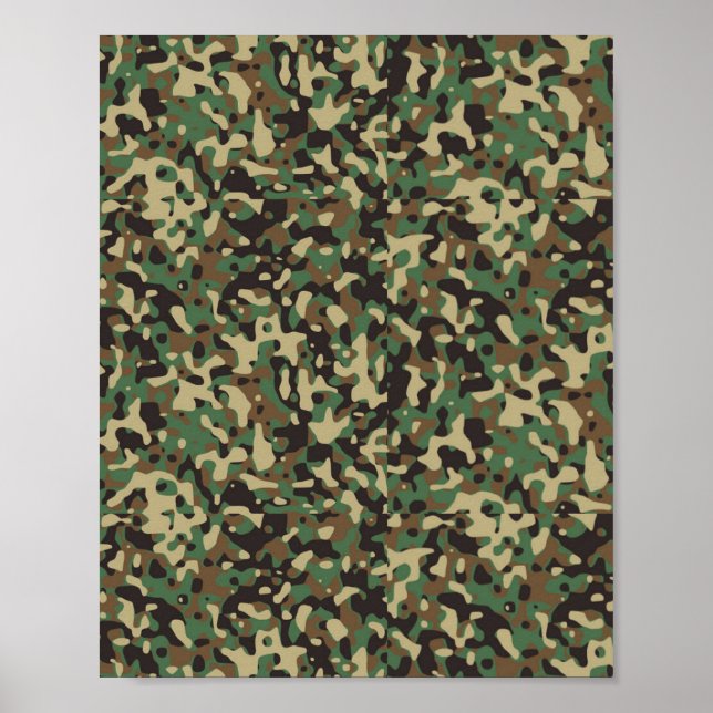 Affiche Camouflage patterned (Devant)