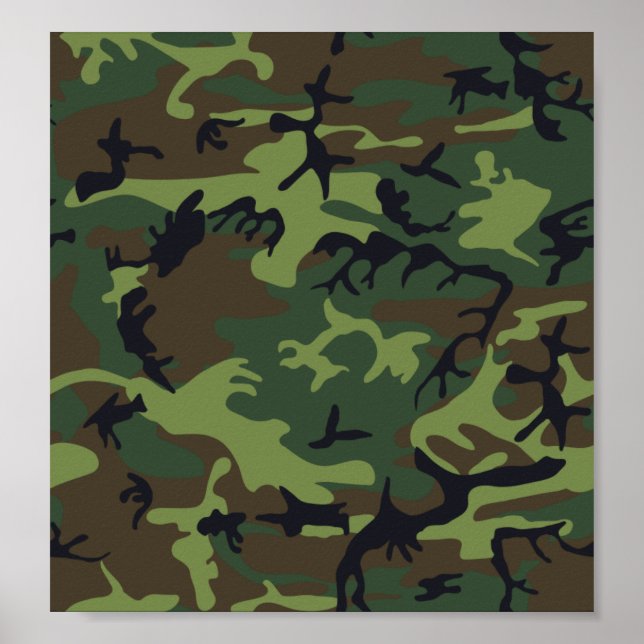 Affiche Camouflage vert (Devant)