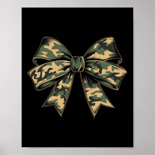 Affiche Camouflage Vieux Camo Bow Camo Coquette Chasse aux