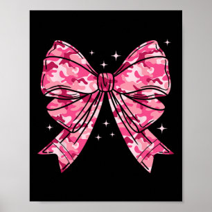Affiche Camouflage Vieux Camo Bow Camo Coquette Chasse aux