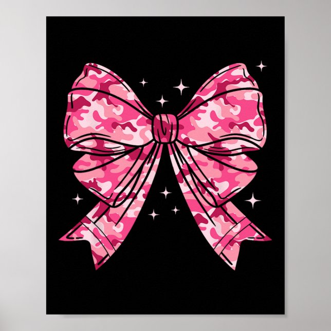 Affiche Camouflage Vieux Camo Bow Camo Coquette Chasse aux (Devant)