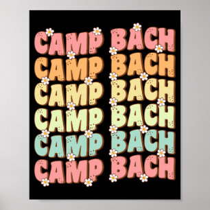 Affiche Camp Bach Équipe Super Mariée Camping Bachelorette