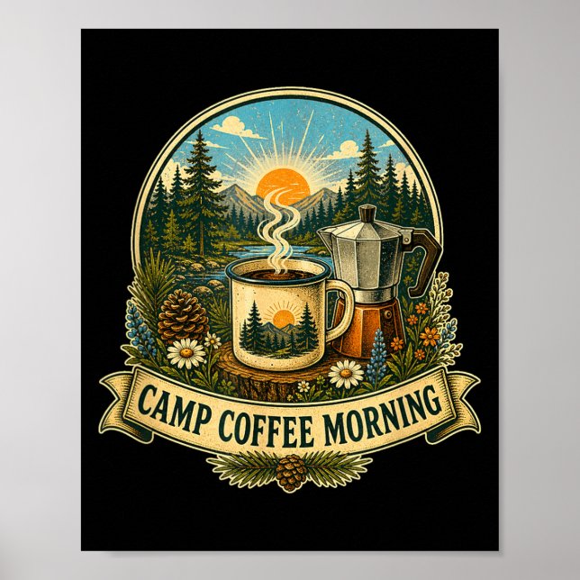 Affiche Camp café matin  (Devant)
