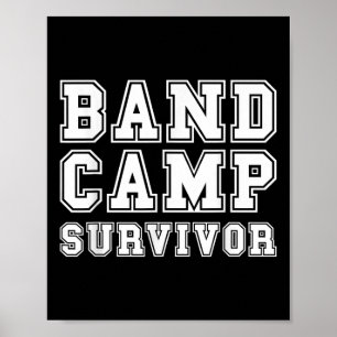 Affiche Camp de bande Survivante Marching Band Trumpet Cla