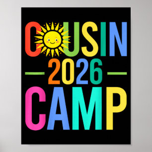 Affiche Camp de cousins 2026 vacances familiales estivales