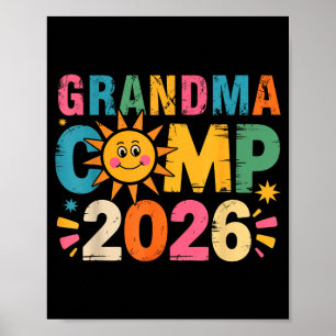 Affiche Camp de grand-mère 2026 vacances familiales campin