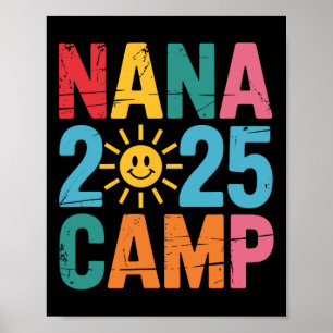 Affiche Camp de Nana 2025 Vacances en famille Équipe de ca