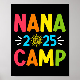 Affiche Camp de Nana 2025 Vacances familiales Équipe de ca