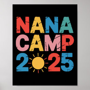 Affiche Camp de Nana 2025 Vacances familiales Équipe de ca