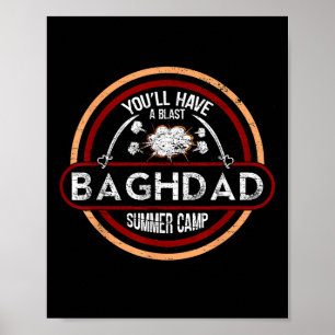 Affiche Camp d'été de Bagdad _ Guerre en Irak