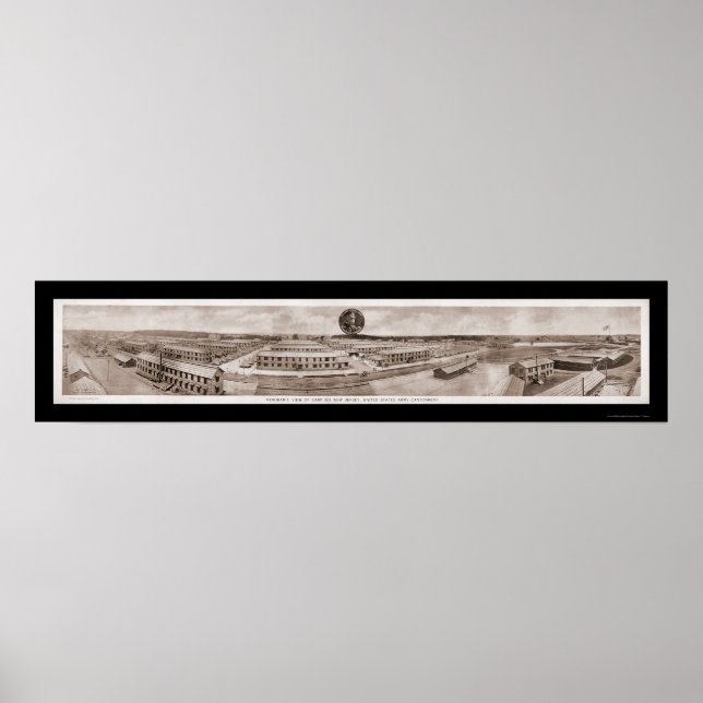 Affiche Camp Dix, NJ Army Photo 1918 (Devant)