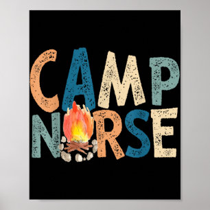 Affiche Camp Nurse Retro