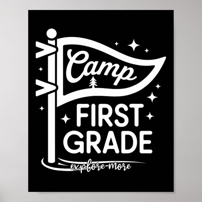 Affiche Camp Professeur de première année de camping en 1r (Devant)