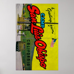 Affiche Camp San Luis Obispo, la Californie